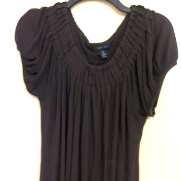 Style & Co crewneck short sleeves dark brown - Picture 1 of 5